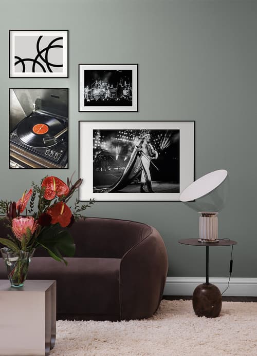 Kultiges Wohnzimmer Bilderwände